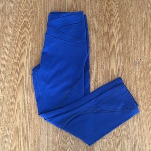 Lululemon free flow crop 23” sapphire blue full on luon